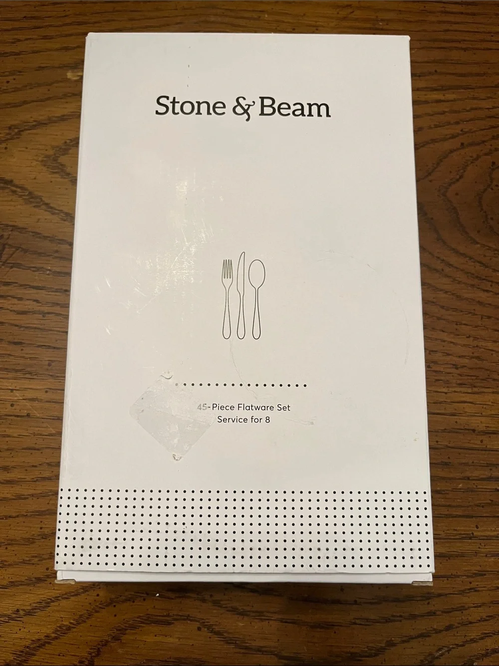 Stone & Beam 45-Piece Flatware Set, new in package